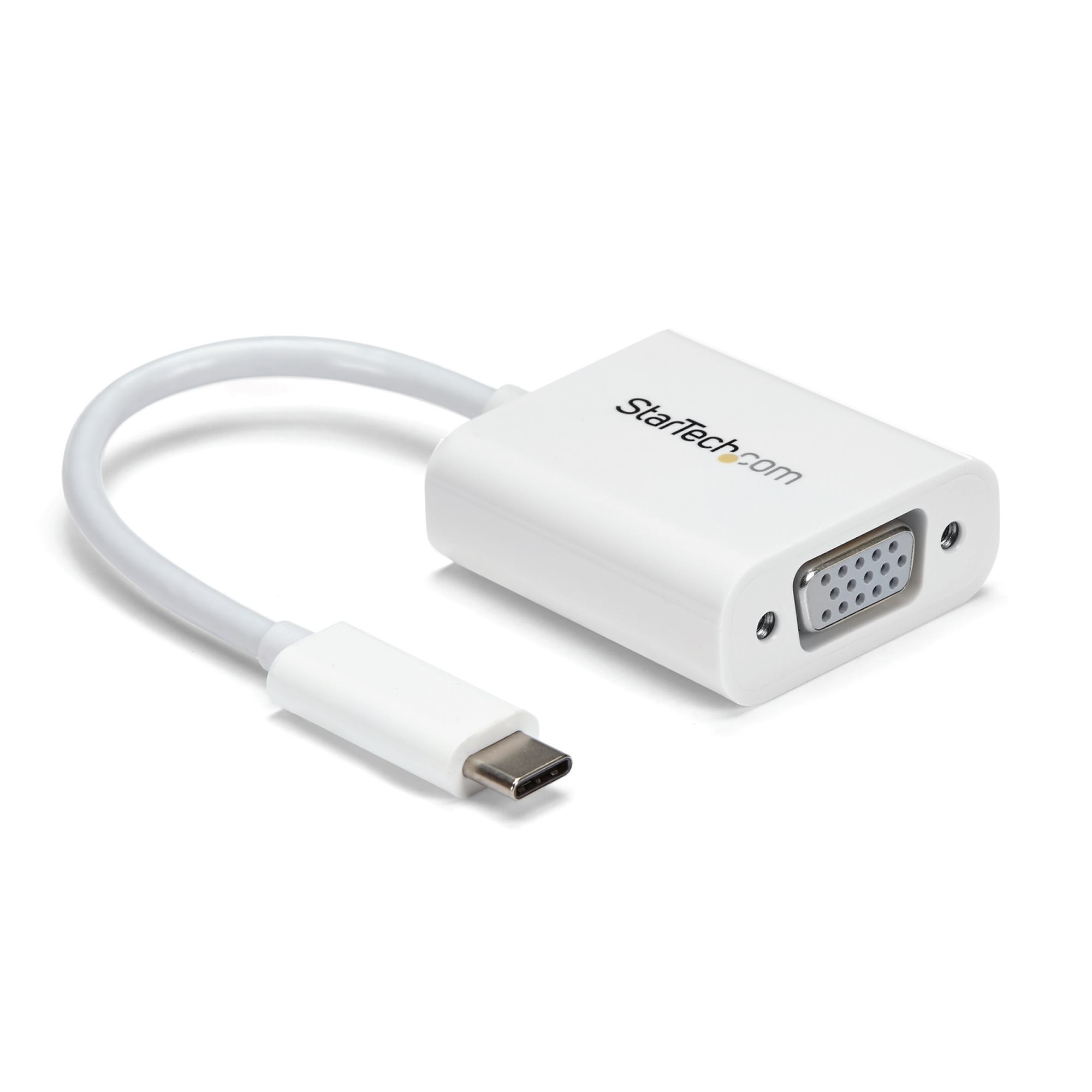 ADAPTADOR VIDEO USB-C 3.1 VGA CONVERTIDOR USB TYPE-C VGA BLANC.