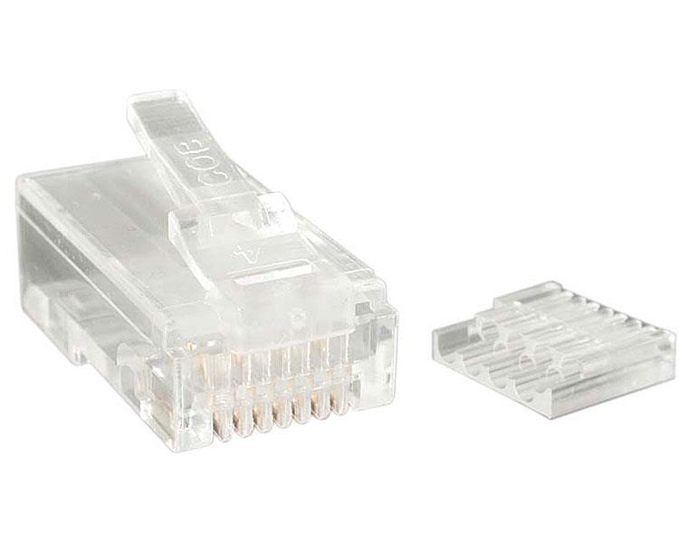 PAQUETE DE 50 CONECTORES RJ45 MODULARES PARA CABLE CAT6 .