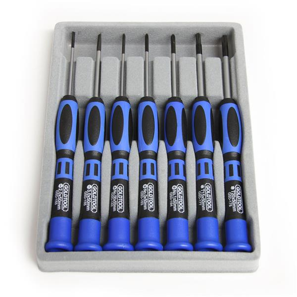 JUEGO KIT DE DESTORNILLADORES PRECISION 7 PIEZAS TORX PHILIPS