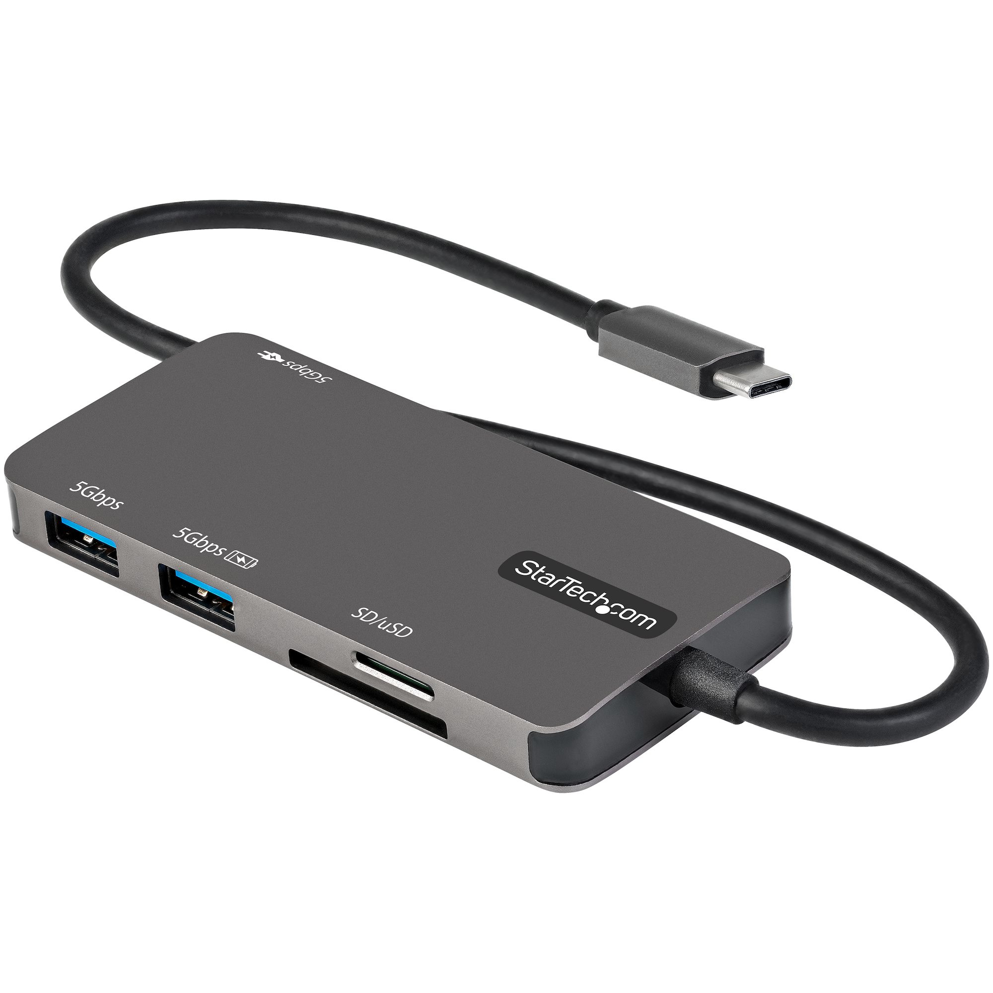 ADAPTADOR MULTIPUERTOS USB C HDMI 4K CON PD PASSTHROUGH DE 100W