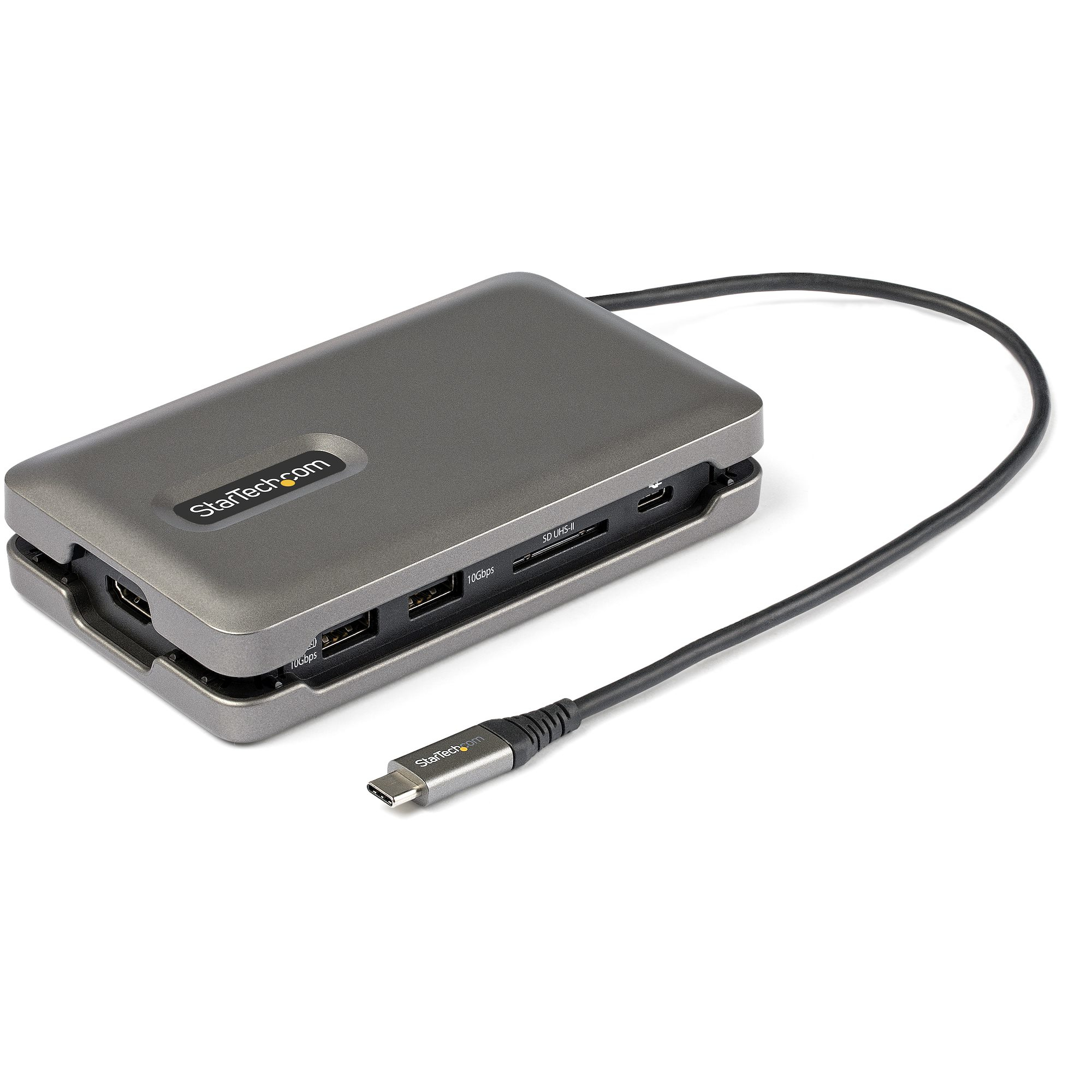 ADAPTADOR MULTIPUERTOS USB-C HDMI 4K 60HZ PD 100W CON HUB