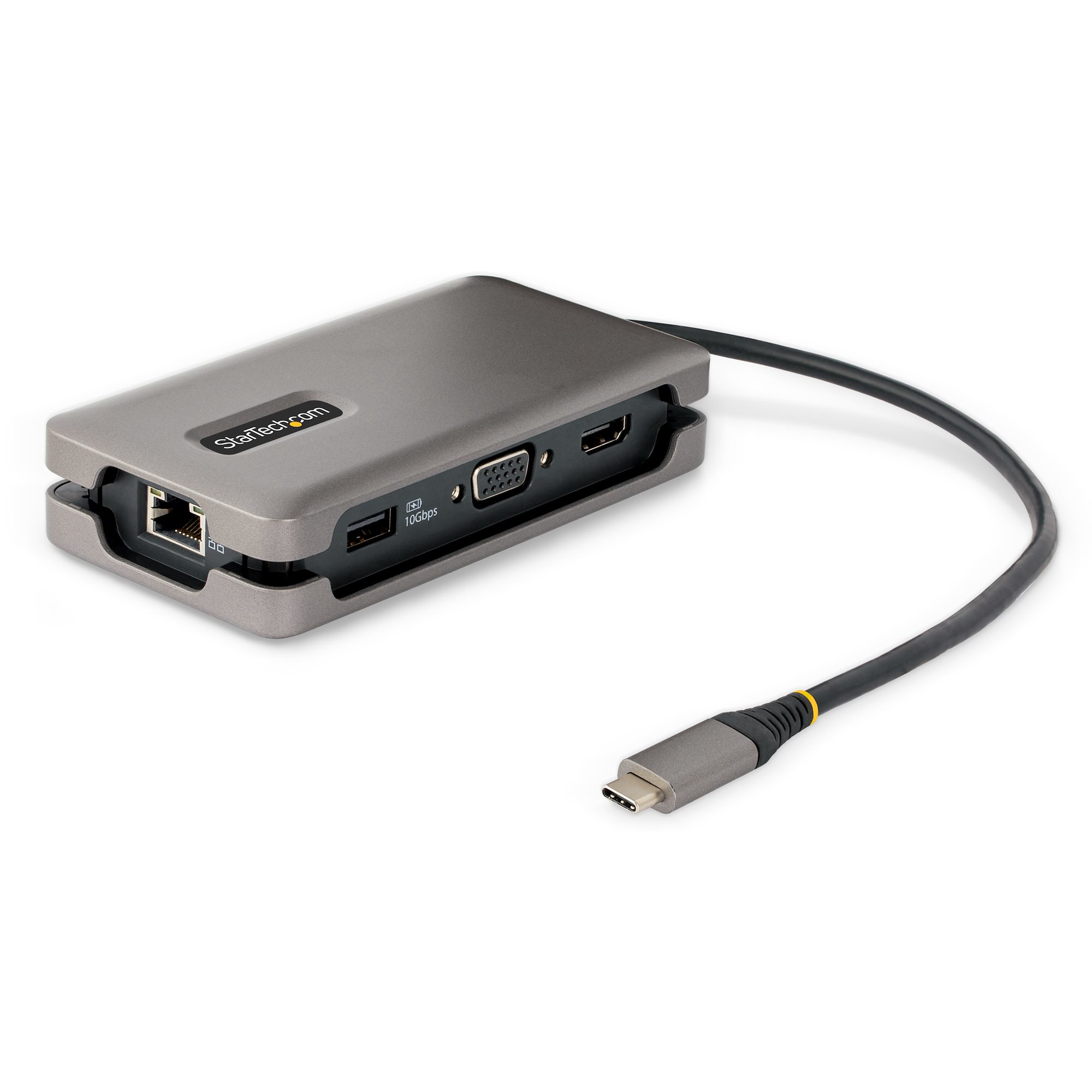 ADAPTADOR MULTIPUERTOS USB-C HDMI VGA HUB USB DE 3 PUERTOS