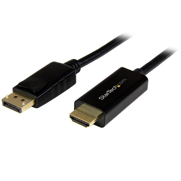CABLE CONVERTIDOR DISPLAYPORT A HDMI DE 1M NEGRO ULTRA HD 4K .