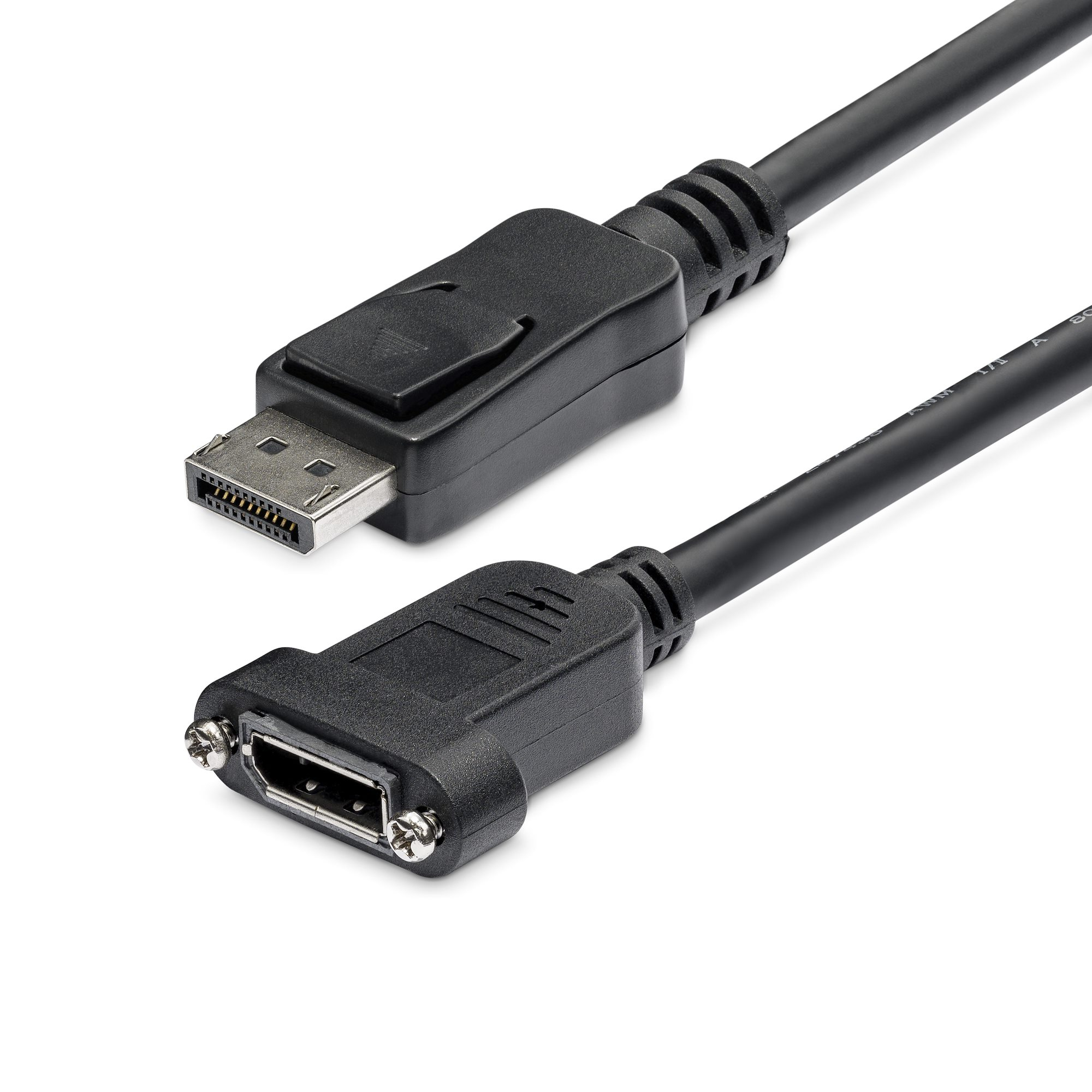 CABLE DISPLAYPORT 91CM PARA MONTAJE EN PANEL HEMBRA A MACHO .