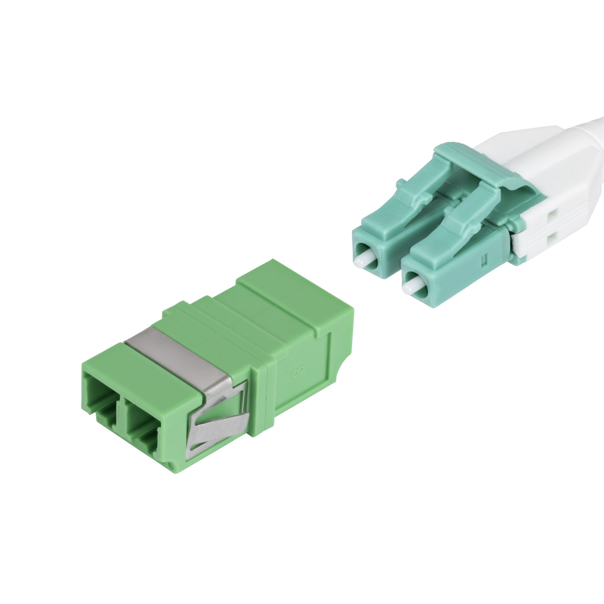 PAQUETE DE 10 ACOPLADORES DE FIBRA LC A LC MONOMODO APC/LC