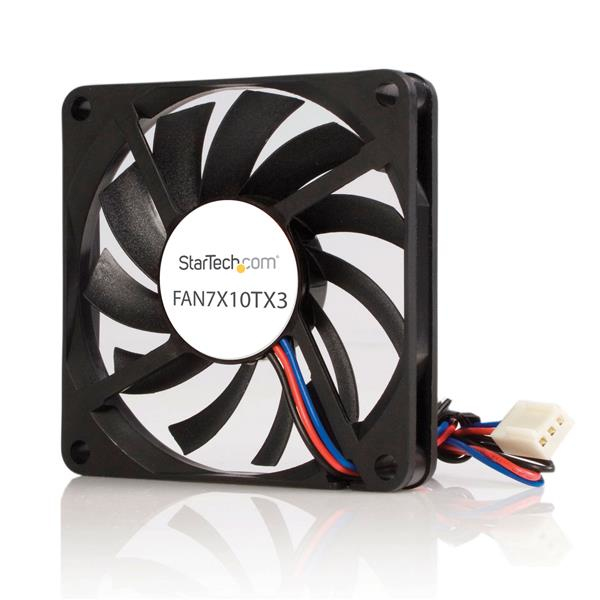 VENTILADOR DE GABINETE CAJA DE COMPUTADORA 70MM CONECTOR TX3 .