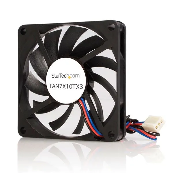 VENTILADOR DE GABINETE CAJA DE COMPUTADORA 70MM CONECTOR TX3   .