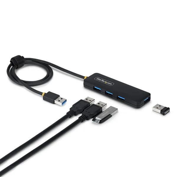 HUB USB-A DE 4 PUERTOS - 5GBPS ALIMENTADO POR EL BUS