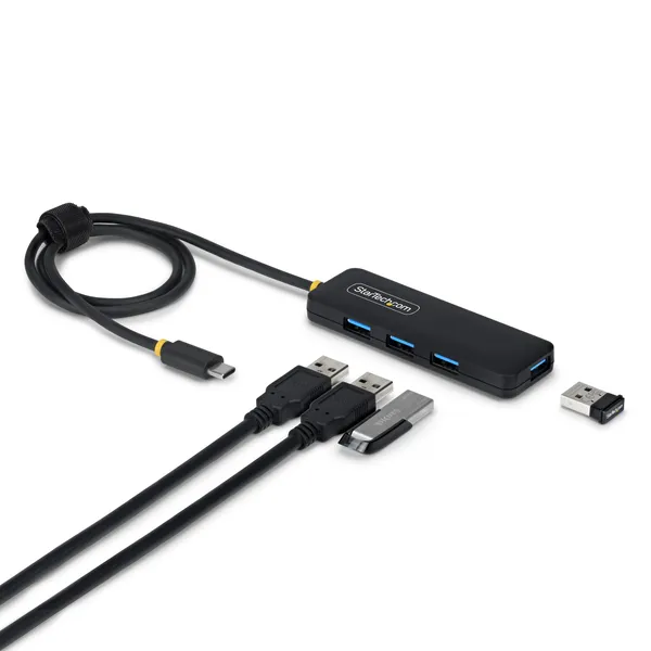 HUB USB-C DE 4 PUERTOS USB-A 5GBPS - ALIMENTADO POR EL BUS