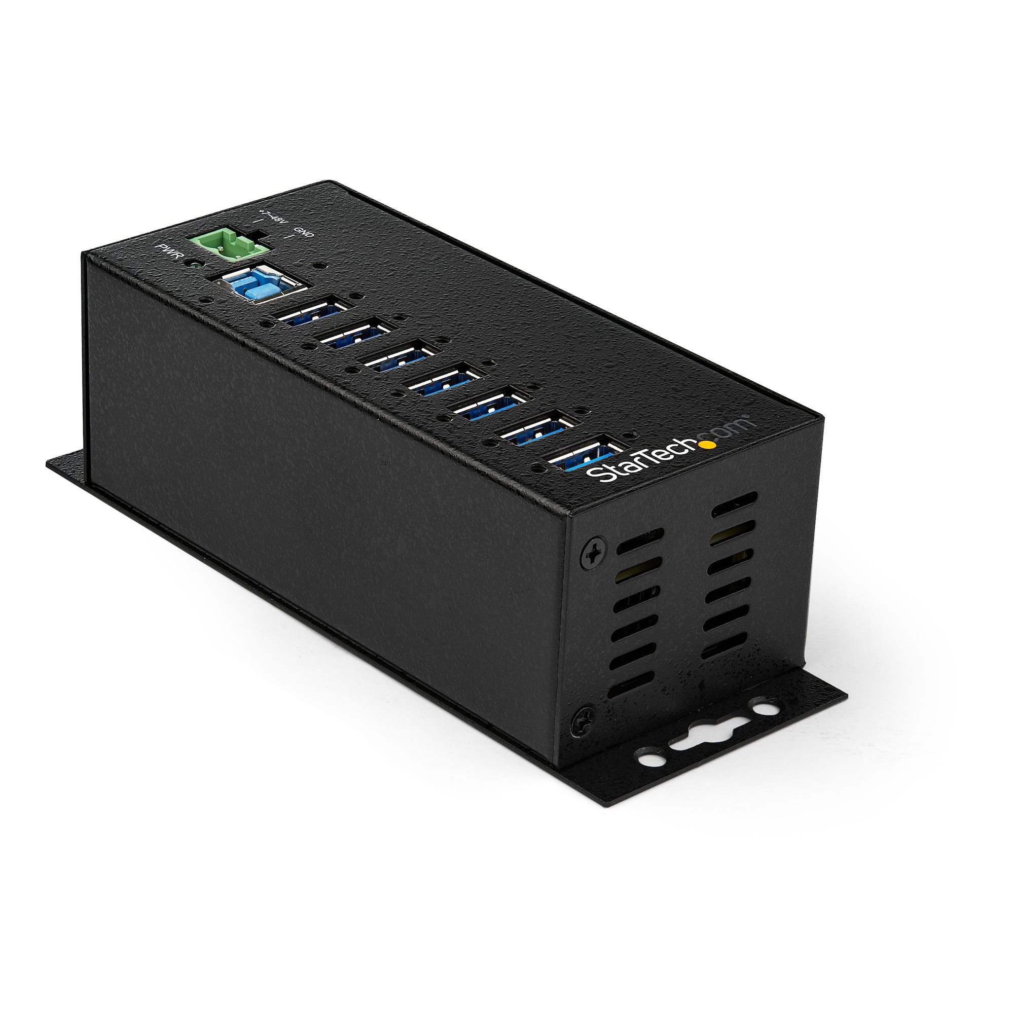 HUB INDUSTRIAL USB 3.0 - 7 PUERTOS - ADAPTADOR DE ALIMENTACION