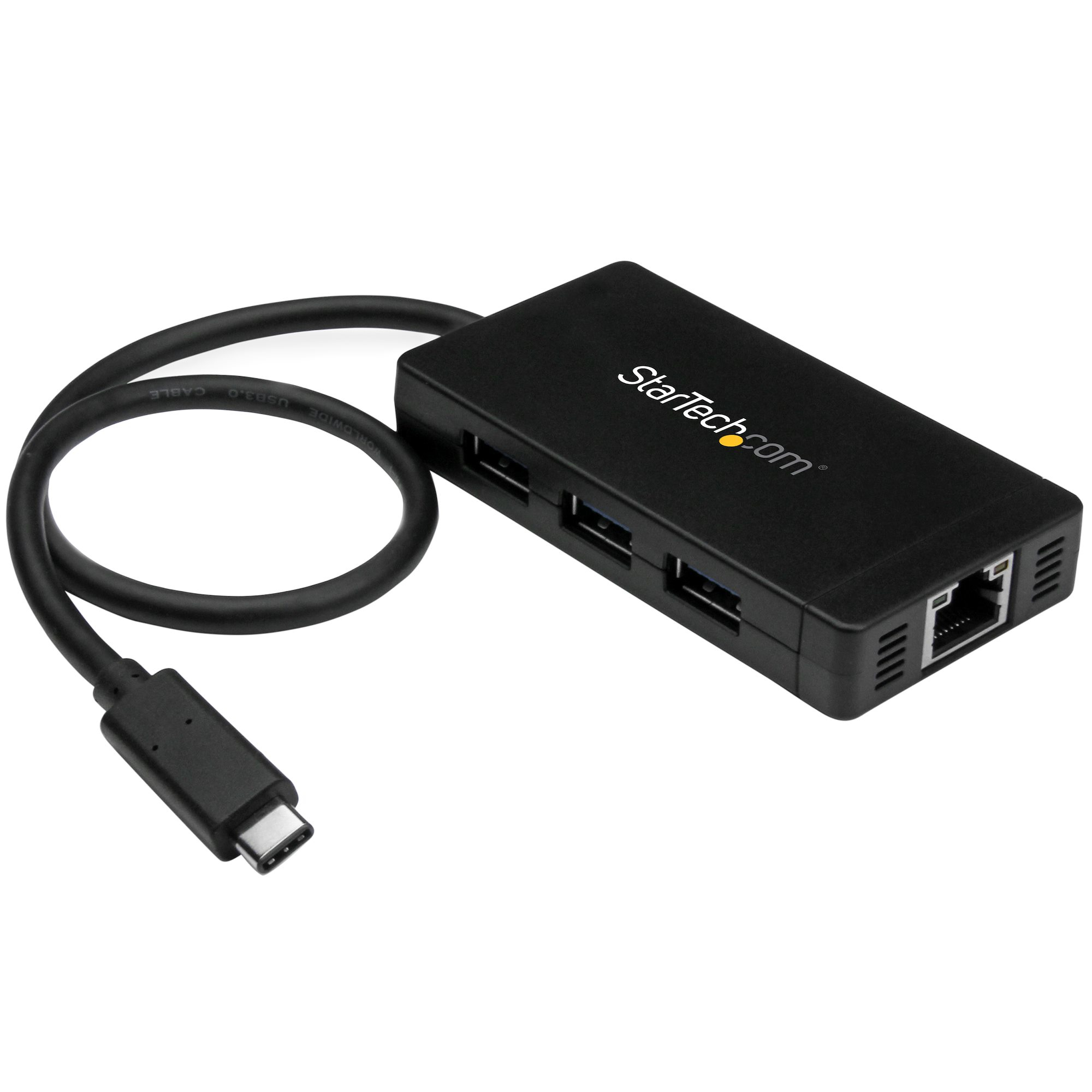 CONCENTRADOR USB 3.0 3 PUERTOS USB-C Y RED ETHERNET GIGABIT .