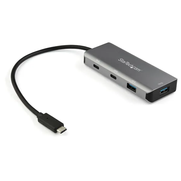 ADAPTADOR HUB USB-C DE 4 PUERT 2X USB-A 2X USB-C - 10GBPS