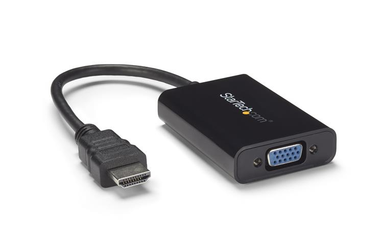 CONVERTIDOR ADAPTADOR HDMI A VGA HD15 CON AUDIO 1920X1200