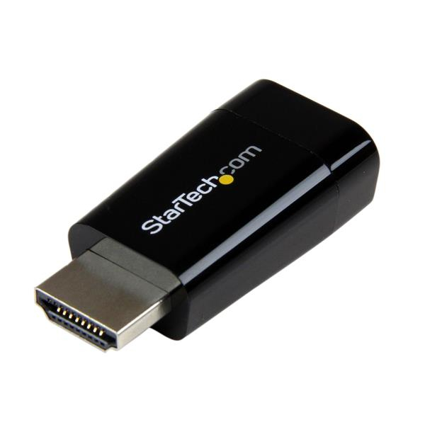 ADAPTADOR CONVERTIDOR DE VIDEO HDMI A VGA HD15                 .