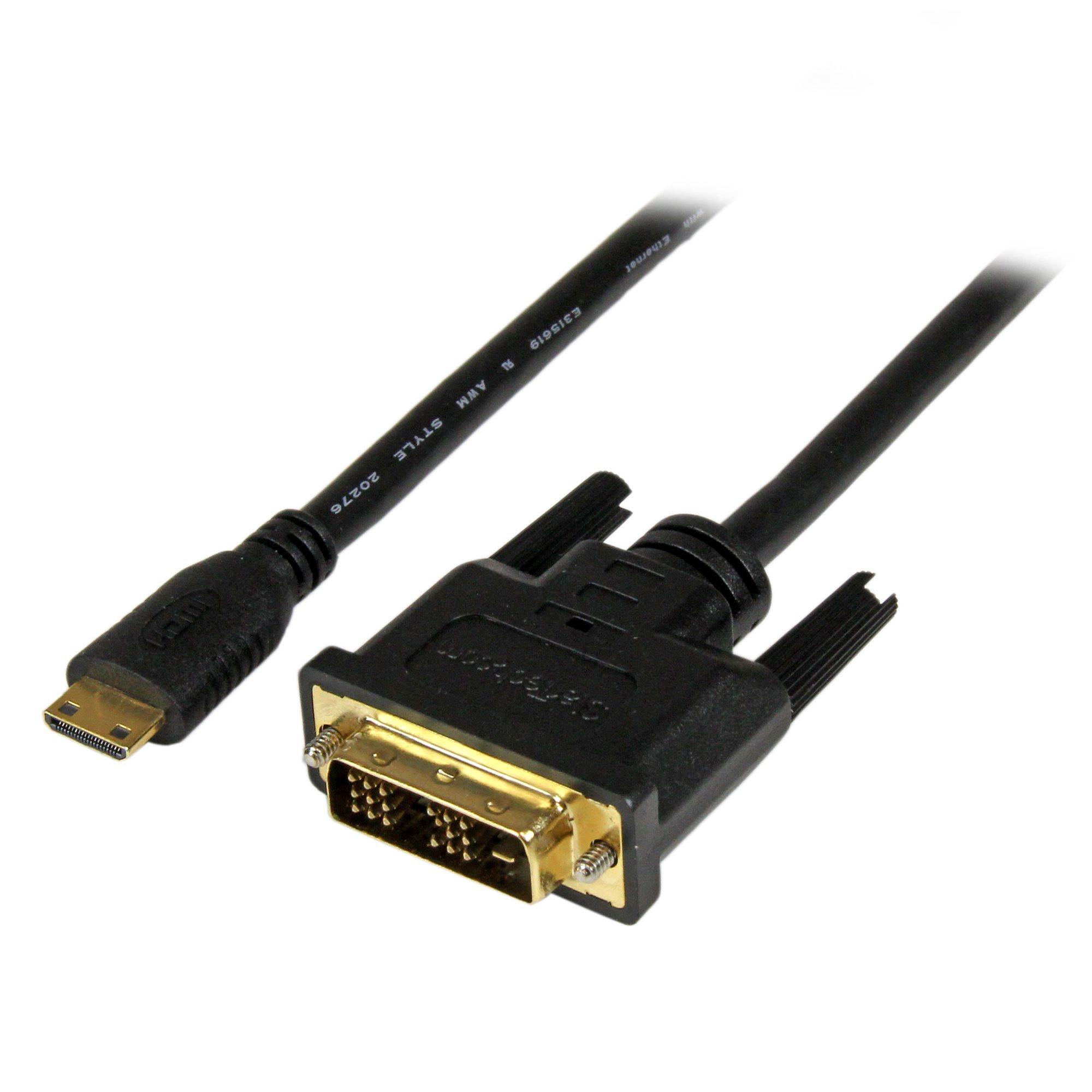 ADAPTADOR CABLE 2M MINI HDMI A DVI-D PARA TABLET Y CAMARA .