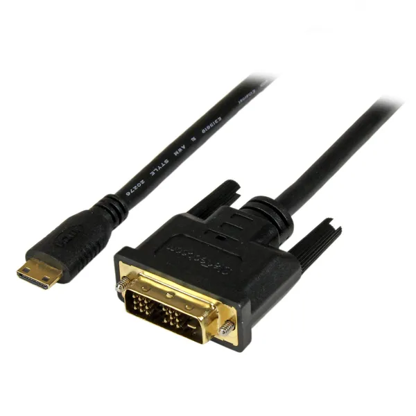 ADAPTADOR CABLE 2M MINI HDMI A DVI-D PARA TABLET Y CAMARA    .