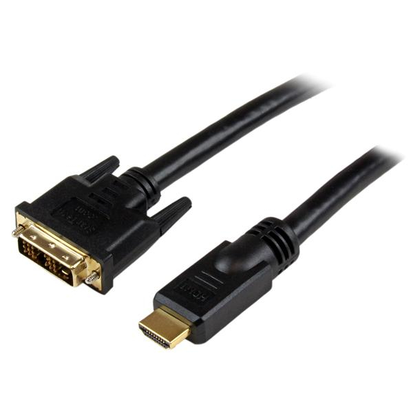 CABLE ADAPTADOR 7.6M HDMI A A DVI-D MACHO A MACHO           .