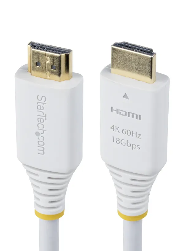CABLE HDMI CERTIFICADO PREMIUM ALTA VELOCIDAD 4K 3M - BLANCO