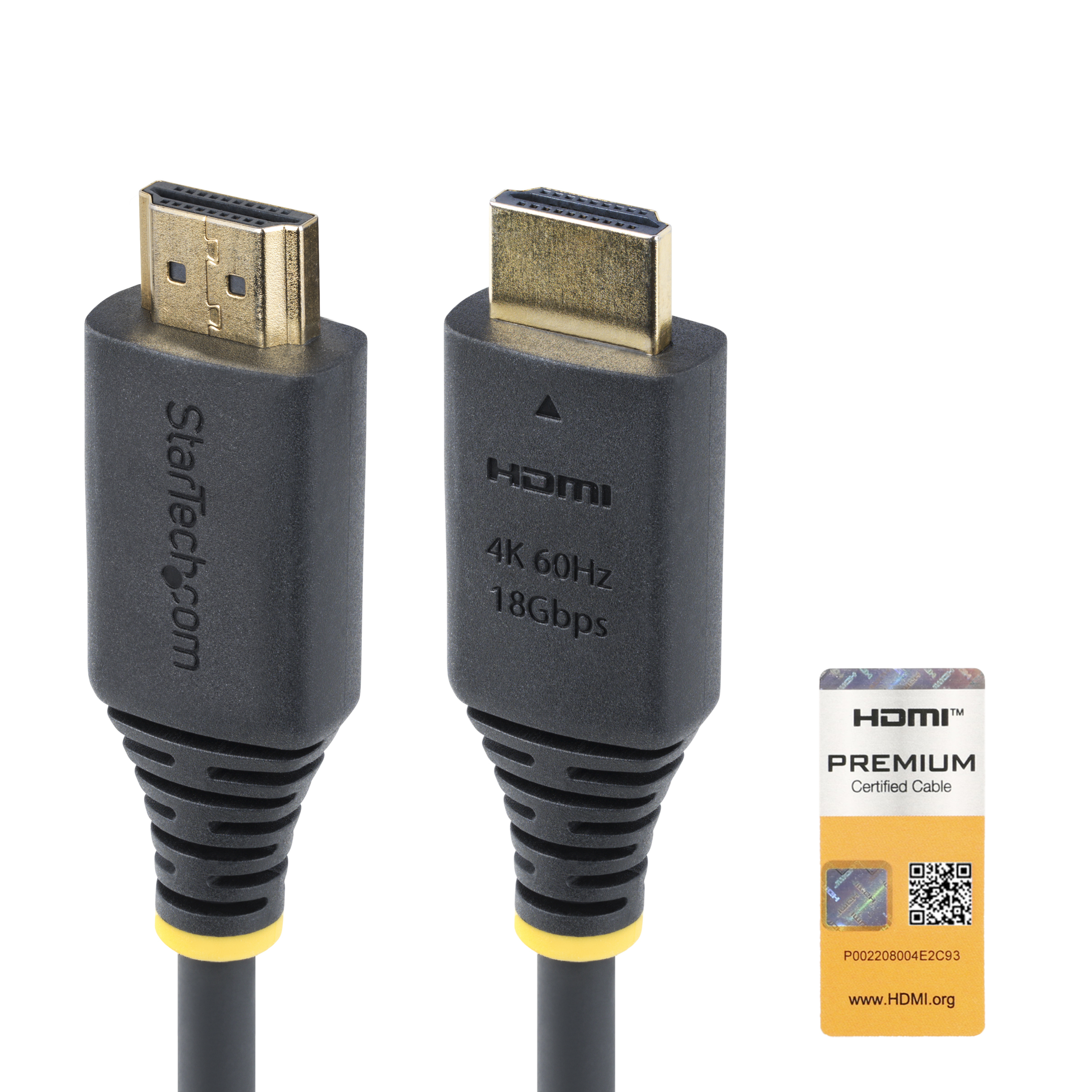CABLE HDMI CERTIFICADO PREMIUM DE ALTA VELOCIDAD 1.5M 4K60
