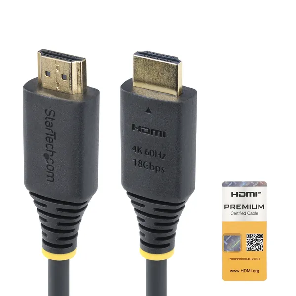 CABLE HDMI CERTIFICADO PREMIUM DE ALTA VELOCIDAD 1.5M 4K60