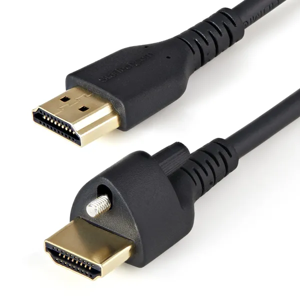 CABLE HDMI DE 1M CON TORNILLO DE SEGURIDAD EN EL CONECTOR