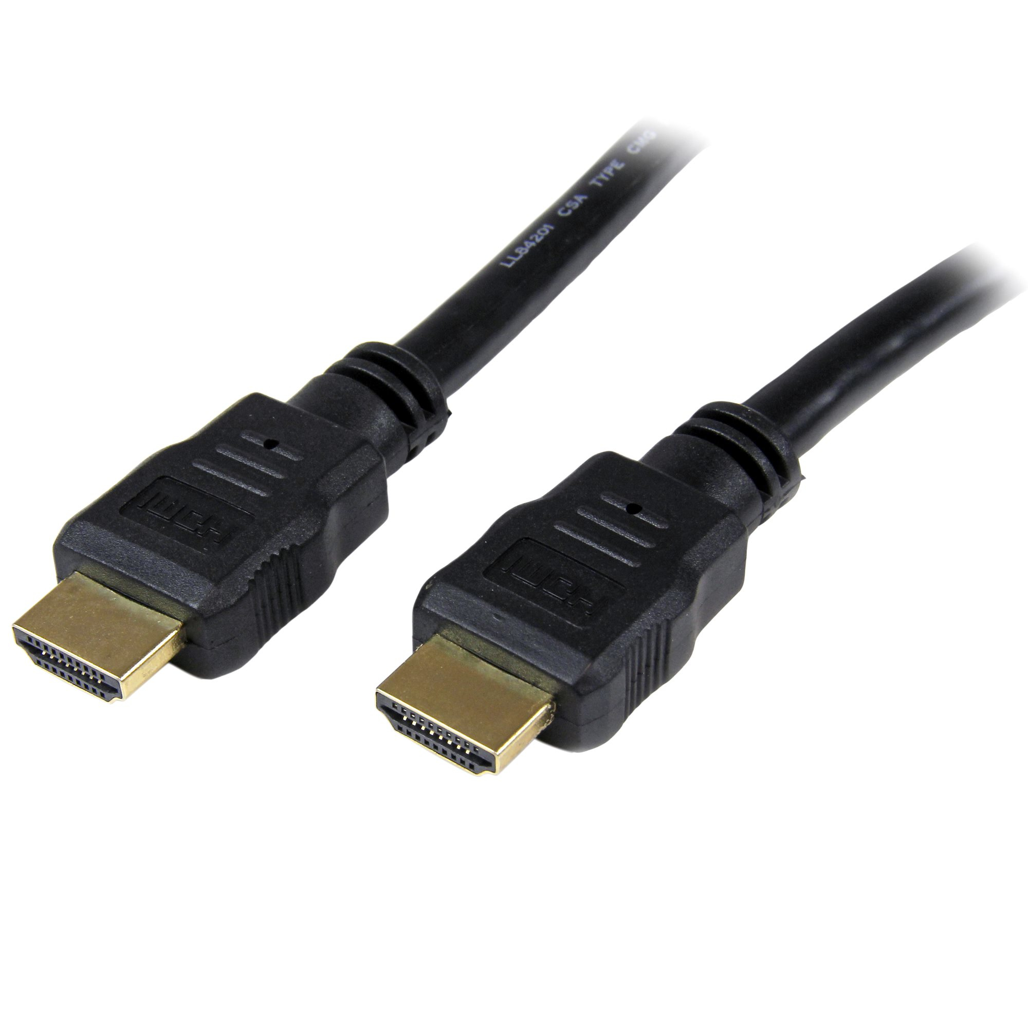 CABLE HDMI DE ALTA VELOCIDAD 1.8M 2X HDMI MACHO COLOR NEGRO
