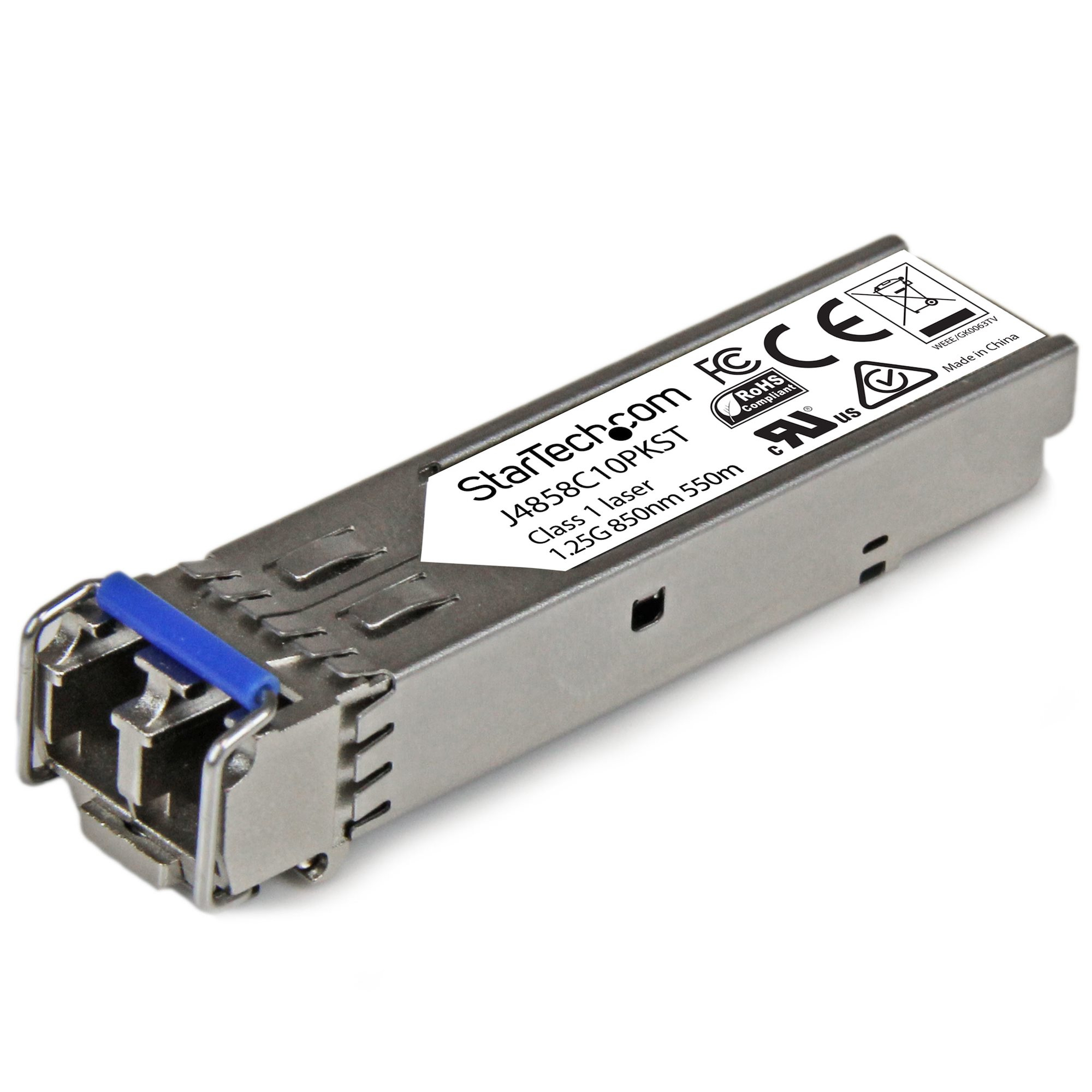 PAQUETE DE 10 MODULOS SFP FIBRA 1GB COMPATIBLE J4859C