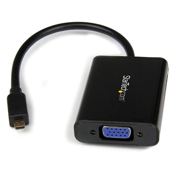 ADAPTADOR CONVERTIDOR MICRO HDMI A VGA CON AUDIO .
