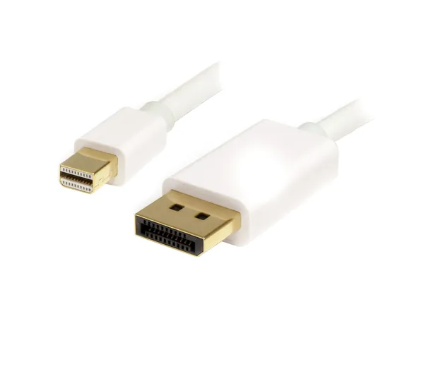 CABLE 2M MINI DISPLAYPORT 4K 1.2 A DP BLANCO                 .