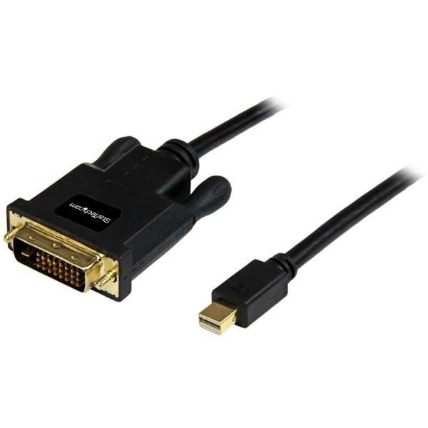 CABLE 3M ADAPTADOR VIDEO MINI DISPLAYPORT A DVI PASIVO NEGRO .