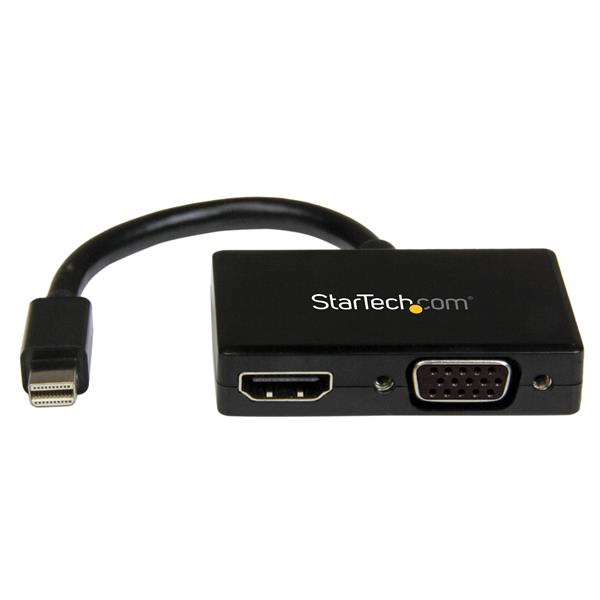 ADAPTADOR CONVERTIDOR MINI DISPLAYPORT A HDMI O VGA .