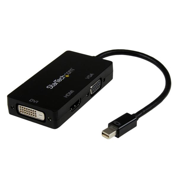 ADAPTADOR CONVERTIDOR MINI DISPLAYPORT A VGA DVI HDMI
