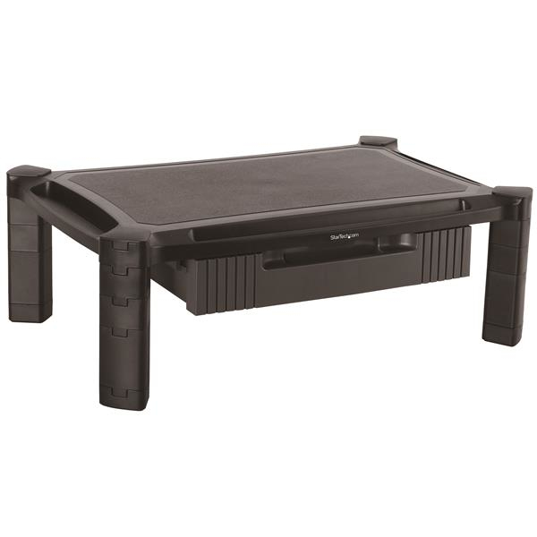 BASE CON CAJON MONITOR ALTURA AJUSTABLE Y COLUMNAS APILABLES