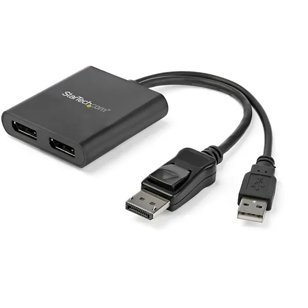 SPLITTER DIVISOR DP 2 PUERTOS DISPLAYPORT HUB MST   .
