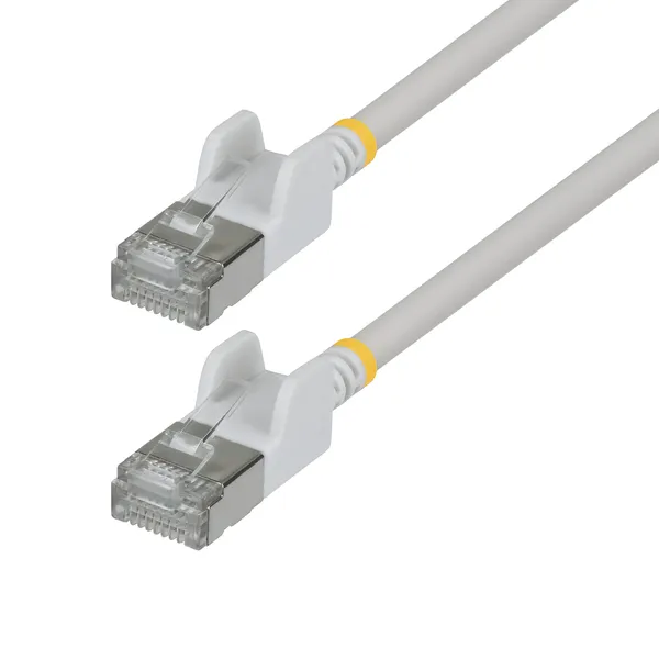 CABLE ETHERNET CAT6A FTP ULTRA FINO BLANCO 15CM ANTIENGANCHE