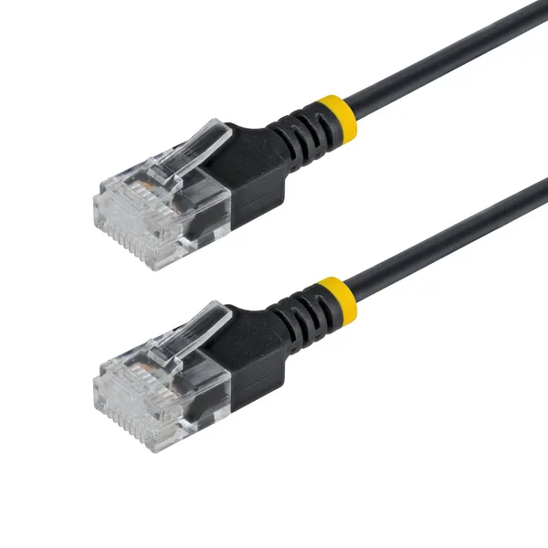CABLE ETHERNET CAT6A ULTRA DELGADO 2M NEGRO SNAGLESS UTP