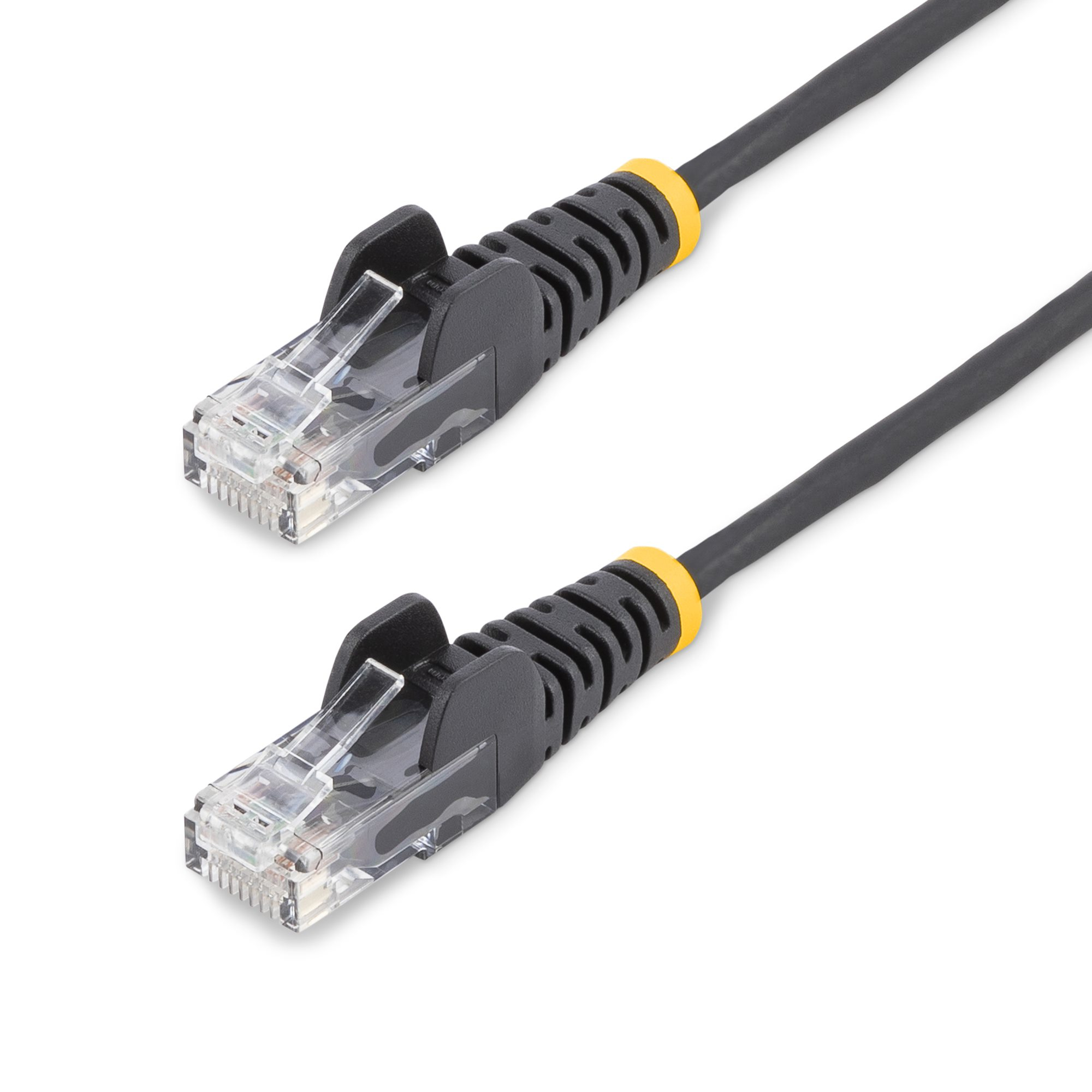 CABLE 1M DE RED CAT6 SIN ENGANCHES NEGRO