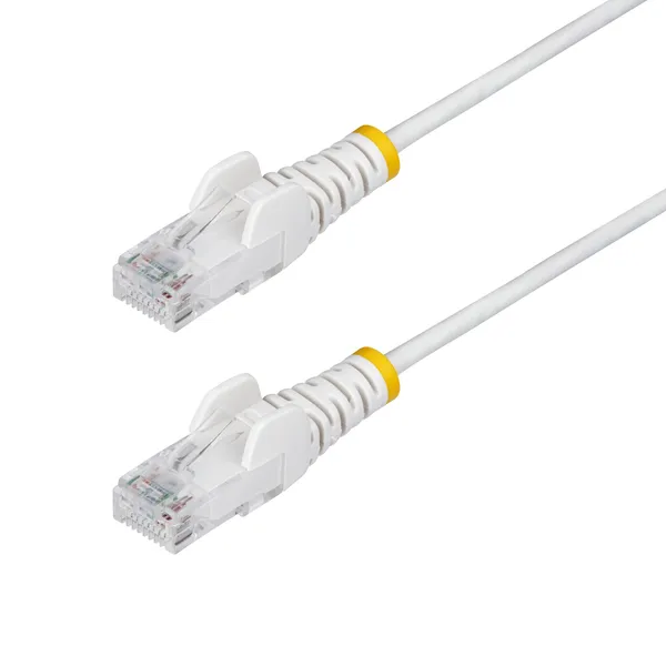 CABLE ETHERNET CAT6 DELGADO 1.5M BLANCO - SNAGLESS - LSZH