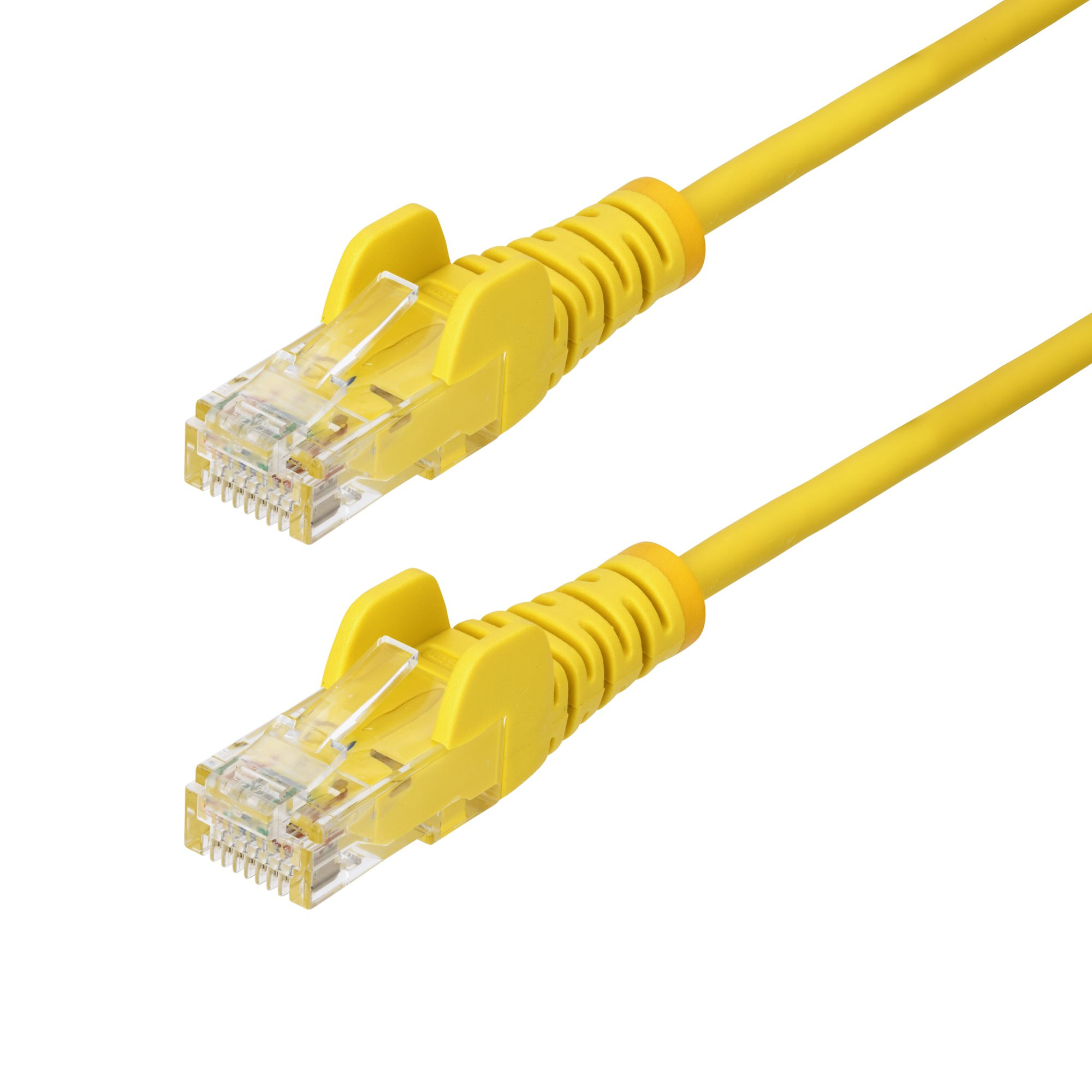 CABLE ETHERNET CAT6 DELGADO 1.5M AMARILLO SNAGLESS - LSZH