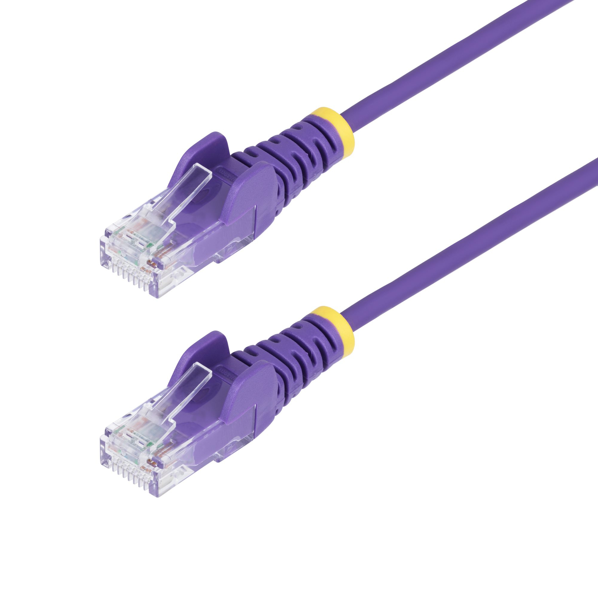 CABLE ETHERNET CAT6 DELGADO 2M MORADO - SNAGLESS - LSZH