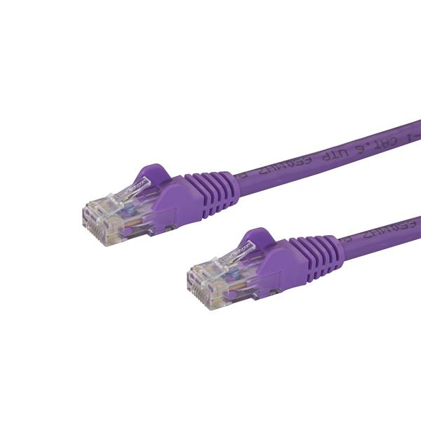 CABLE DE RED 10M PURPURA CAT6 ETHERNET GIGABIT SIN ENGANCHES