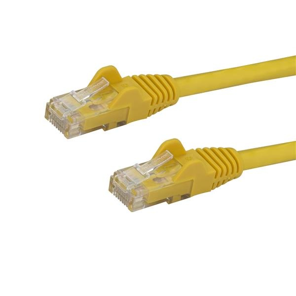 CABLE 1M AMARILLO RED GIGABIT CAT6 ETHERNET RJ45 SNAGLESS