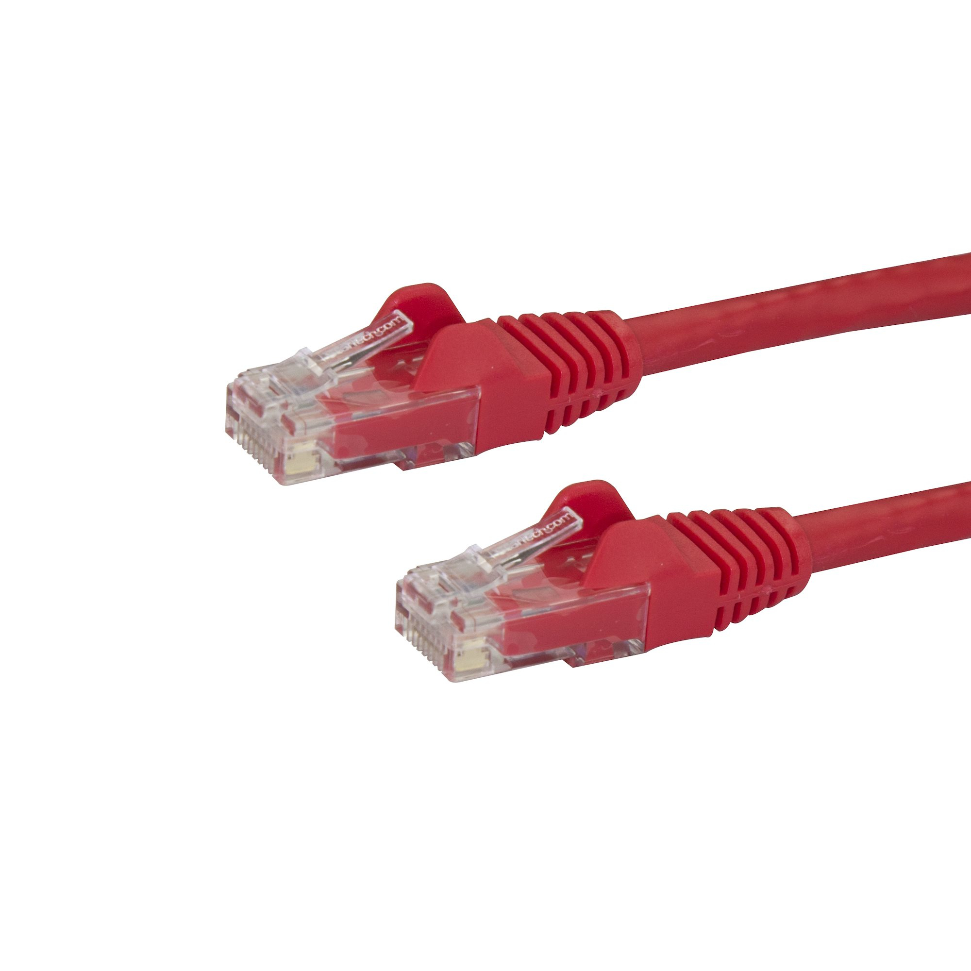 CABLE DE RED DE 0.5M ROJO CAT6 ETHERNET GIGABIT SIN ENGANCHES