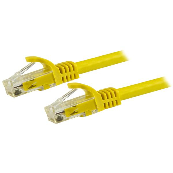 CABLE RED 4.2M AMARILLO CAT6 E ETHERNET GIGABIT SIN ENGANCHES