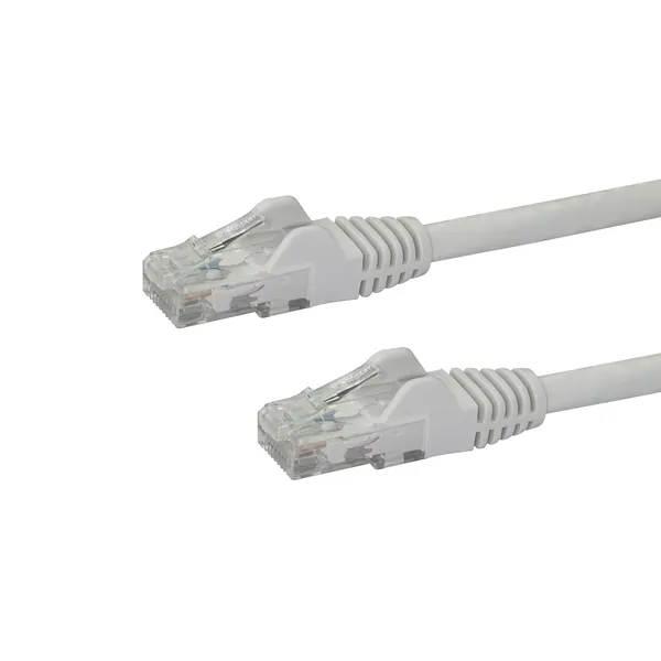 CABLE RED DE 30CM BLANCO CAT6 ETHERNET GIGABIT SIN ENGANCHES