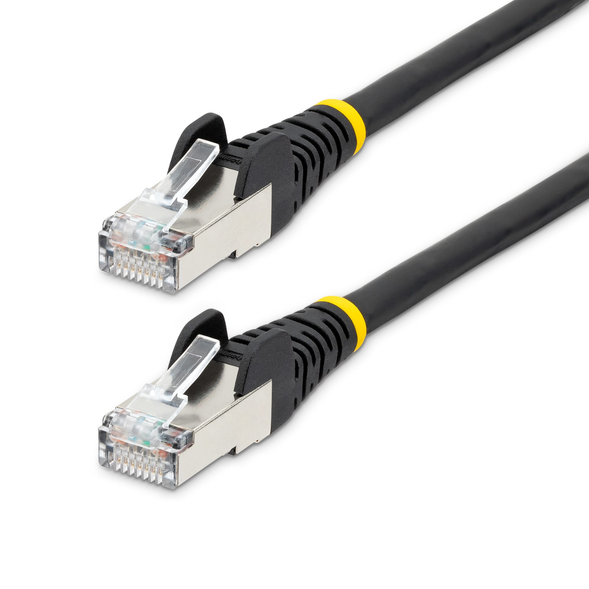 CABLE 0.9M DE RED CAT6A NEGRO SNAGLESS POE 100W RJ45