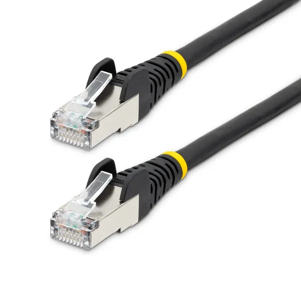 CABLE 0.9M DE RED CAT6A NEGRO SNAGLESS POE 100W RJ45