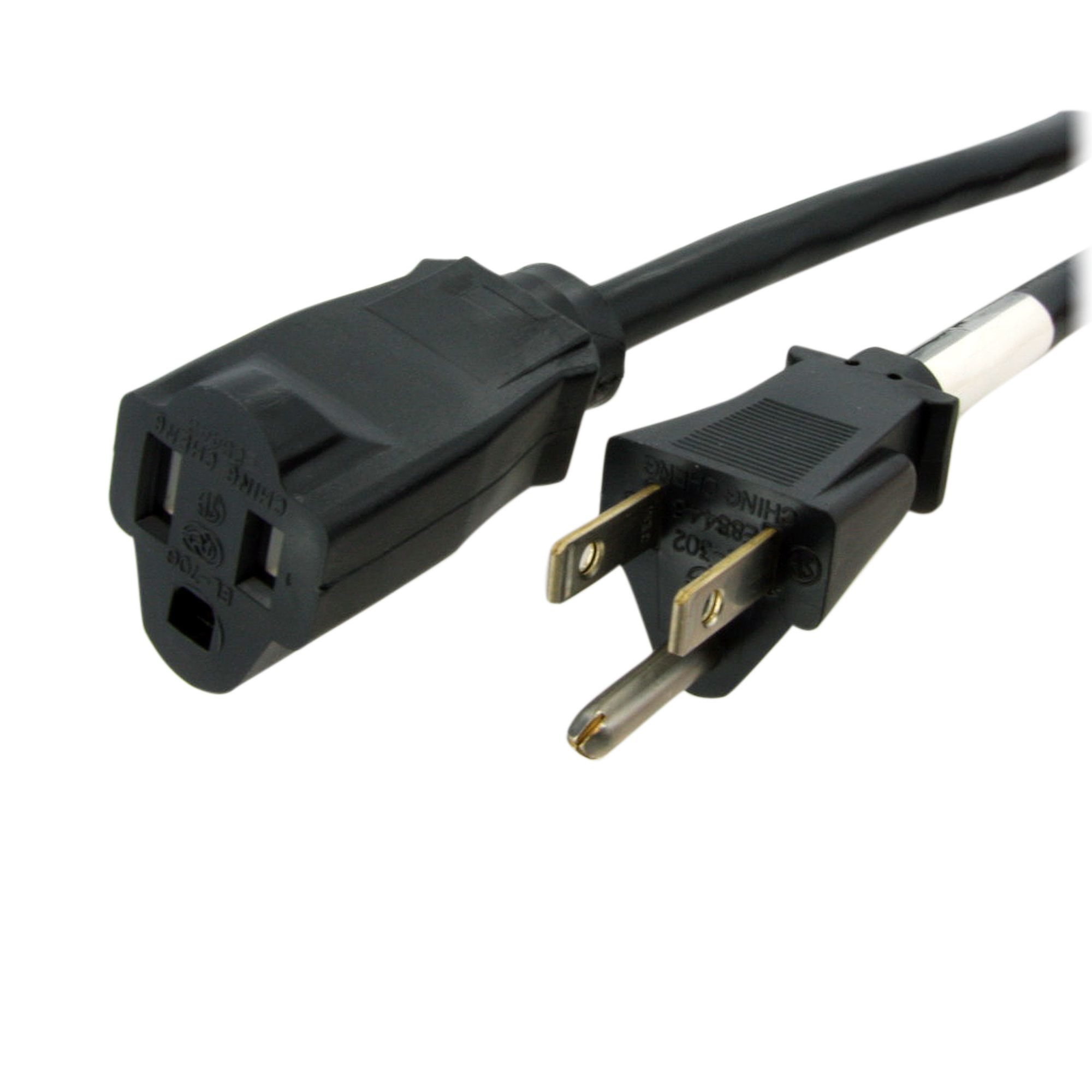 CABLE EXTENSOR DE ALIMENTACION PARA PC NEMA 5-15 H A M DE 91CM .