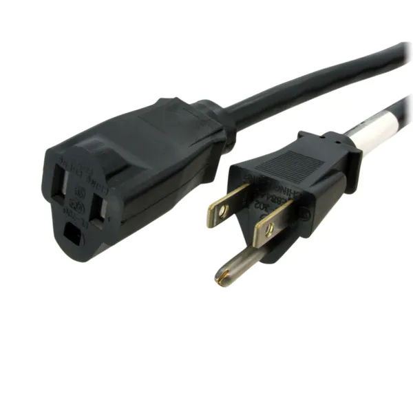 CABLE EXTENSOR ALIMENTACION PC 1.8M NEMA 5-15R 5-15P MACHO HEMB.A