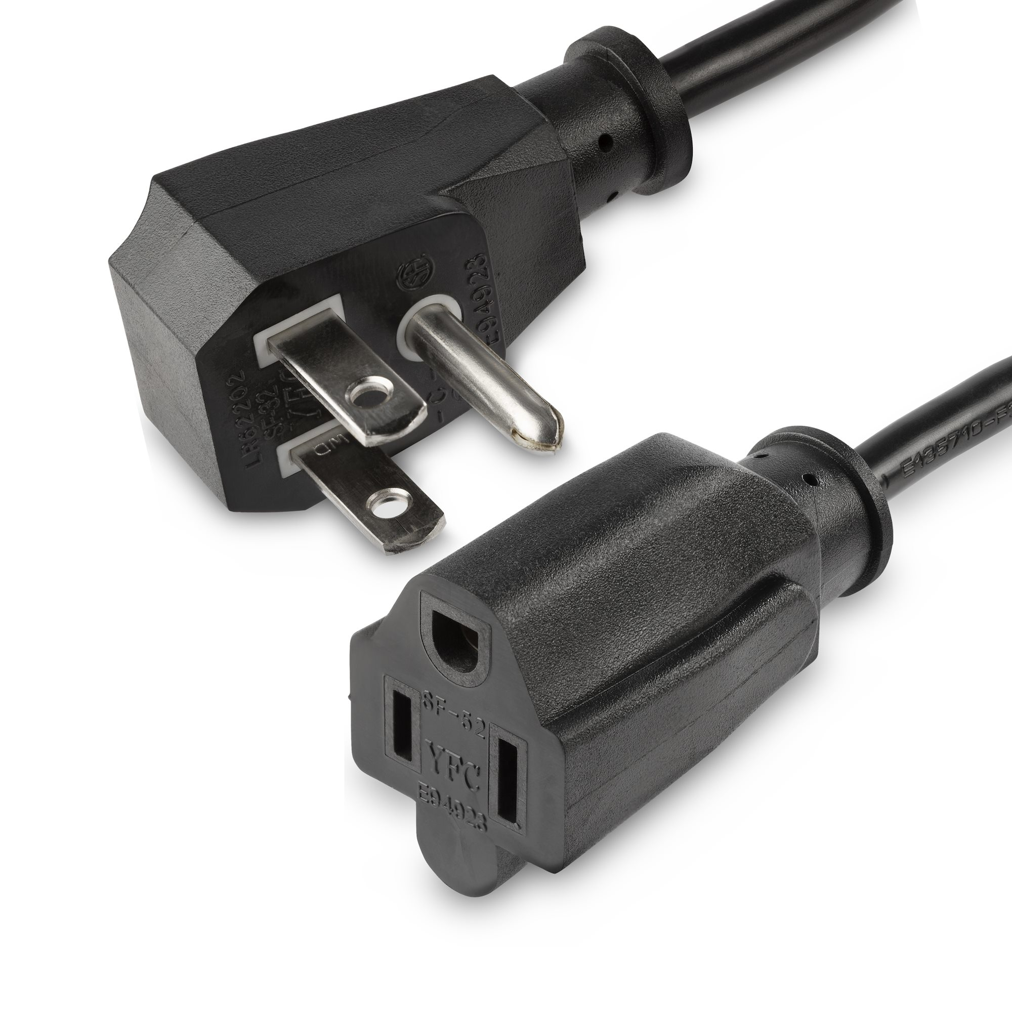 CABLE 0.45M DE EXTENSION PLANO NEMA 5-15P A NEMA 5-15R